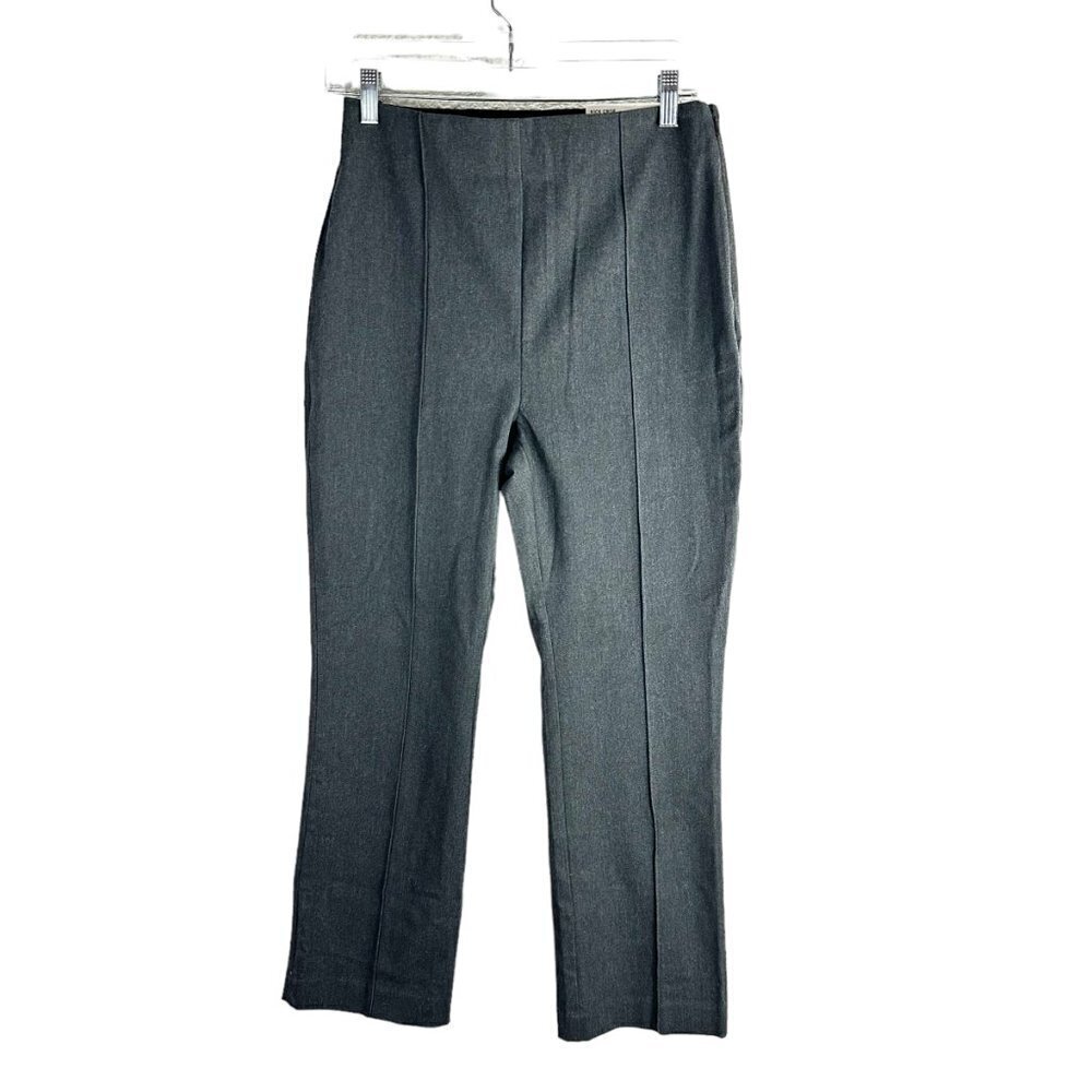 LOFT Gray High-Rise Kick Crop Curvy Fit Pant SZ 4 NEW NWT